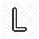 L Alphabet Letter Icon