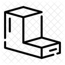 3 D L Geometry Icon
