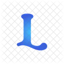 L Alphabet Letter Icon