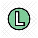 L Alphabet Letter Icon