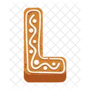 L Letter Cookies  Icon