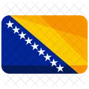 Bosnie Herzegovine Drapeau Icône