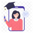 La educación a distancia  Icono