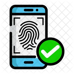 La huella digital es correcta  Icono