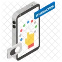 Interfaz De Usuario Gesto Tactil Toque Con El Dedo Icono