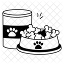 La nourriture pour animaux  Icône