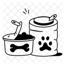 La nourriture pour animaux  Icône