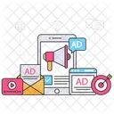 Publicidad Movil Publicidad Movil Marketing Digital Icono