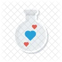 Lab Beaker Heart Icon