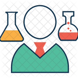 Lab Assistant Icon - Download in Colored Outline Style