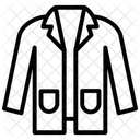 Lab Coat Black Outline Icon 아이콘