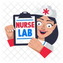 Lab Nurse Assistant Medical Icon