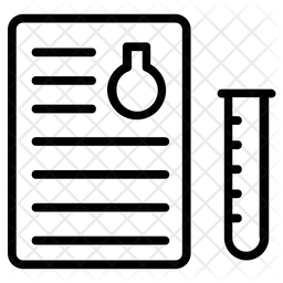 Lab Report Icon - Download in Line Style