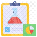 Lab Report Lab Test Chemical Text Icon