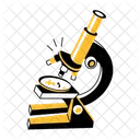 Lab Research Microscope Analysis Icon