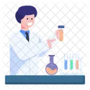 Lab Technician Sample Testing Lab Assistant Icon