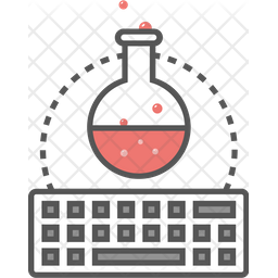 Lab Test Icon - Download in Colored Outline Style