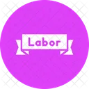 Label Day Banner Icon