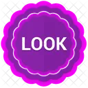 Label Look Sticker Icon