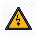 Label Electricity Electric Icon