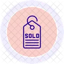 Label Sold Line Icon Icon