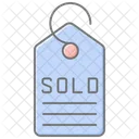 Label Sold Lineal Color Icon Icon