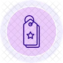 Label Star Line Icon Icon