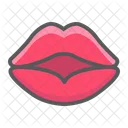 Labios Beso Lapiz Labial Icono