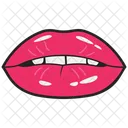 Labios femeninos Pegatina  Icono