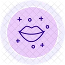 Icono De Linea De Labios Icono