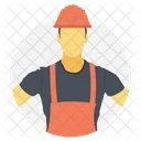 Labor Worker Foreman Icon