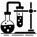 Chemie Experiment Chemisches Experiment Wissenschaftlicher Test Symbol