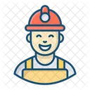 Worker Miner Labour Icon