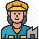 Labor Factory Worker Icon
