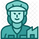 Labor Factory Worker Icon