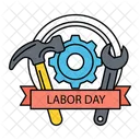 Labour Day Ribbon Labour Day Emblem Happy Labour Day Icon