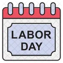 Laborday Calendar Day Icon