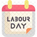 Labor Day Time And Date Calendar Icon