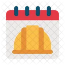 Labor Day Calendar Helment Icon