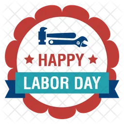 Labor Day Badge  Icon