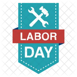 Labor Day Badge  Icon