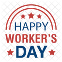 Labor Day Badge  Icon