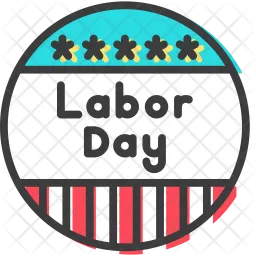 Labor day badge  Icon