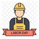 Labor day ribbon  Icon