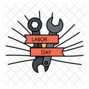 Labor day ribbon  Icon