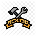 Labor Labor Day Labor Day Ribbon Icon
