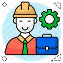 Labor Constructor Worker Icon