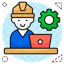 Labor Constructor Worker Icon