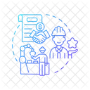 Labor or service subcontracting  Icon