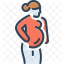 Labor Childbirth Baby Bump Icon